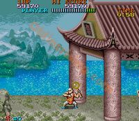 une photo d'Ã©cran de Tiger Road sur Arcade